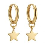 گوشواره طلا MO.No8010 ظرح ستاره