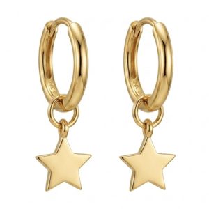 گوشواره طلا MO.No8010 ظرح ستاره
