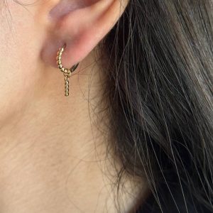 گوشواره طلا مدل سلیا / گوشواره آویز
